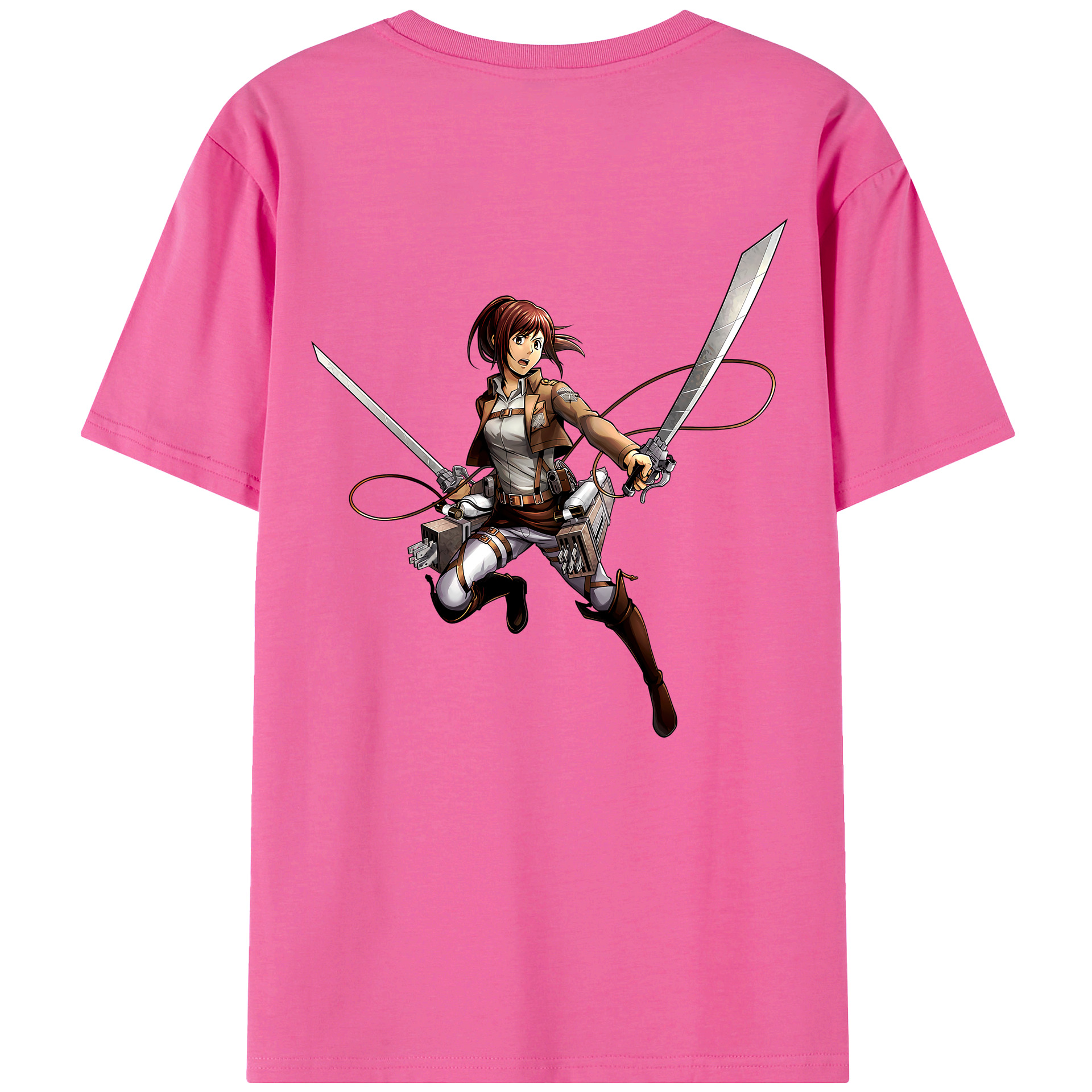 （画像用） 進撃の巨人 サシャ·ブラウス Attack on Titan Sasha Blaus レディース半袖Tシャツ(バックプリント)